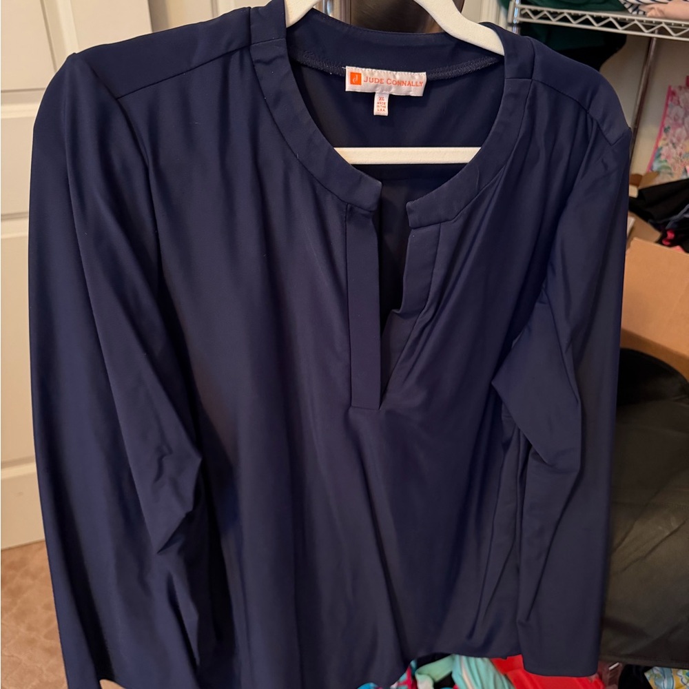 Jude Connally Navy Blouse